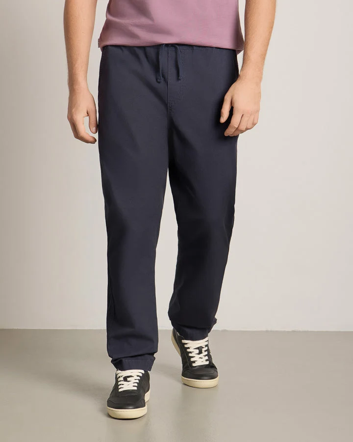 Dunkelblaue Chinohosen TreePants aus 100% recycelter Baumwolle von Nikin /TreePants Chino ReCotton Dark Navy