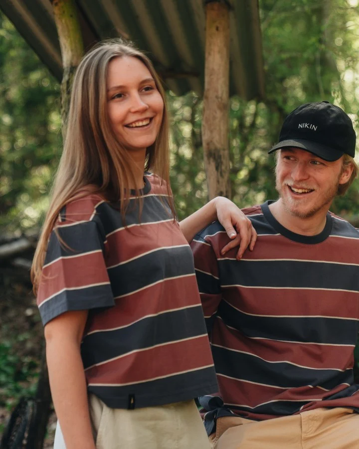 Gestreiftes T-Shirt TreeShirt Striped Oversized aus 100% Bio-Baumwolle von Nikin