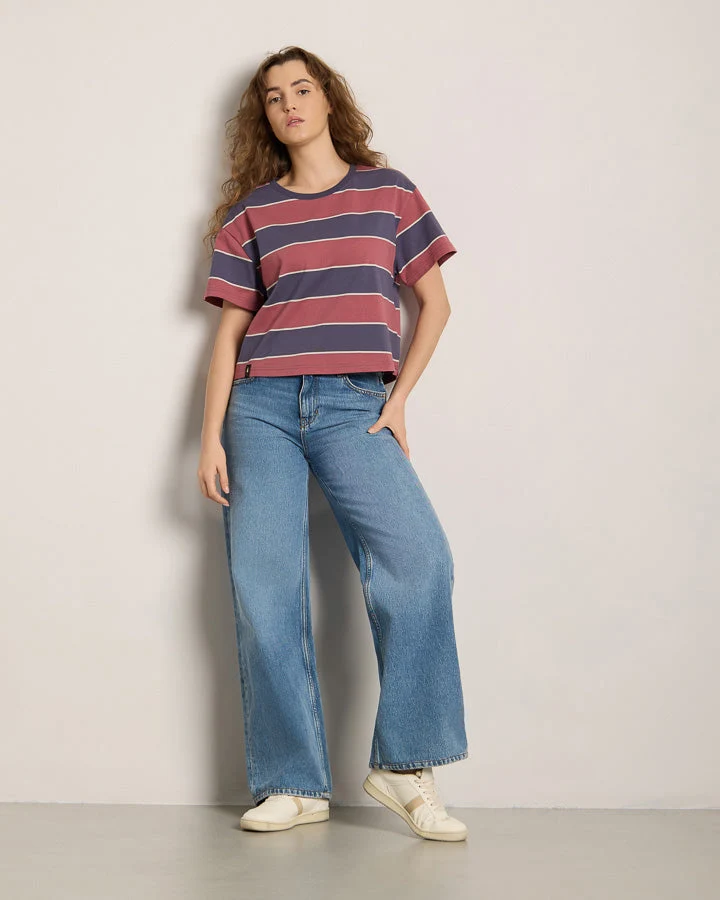 Gestreiftes T-Shirt TreeShirt Striped Oversized aus 100% Bio-Baumwolle von Nikin