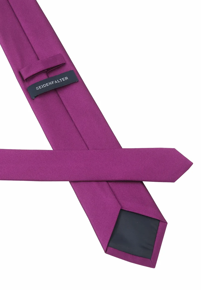 Krawatte Herren aus Seide – Uni (7,0 - 7,5 cm)