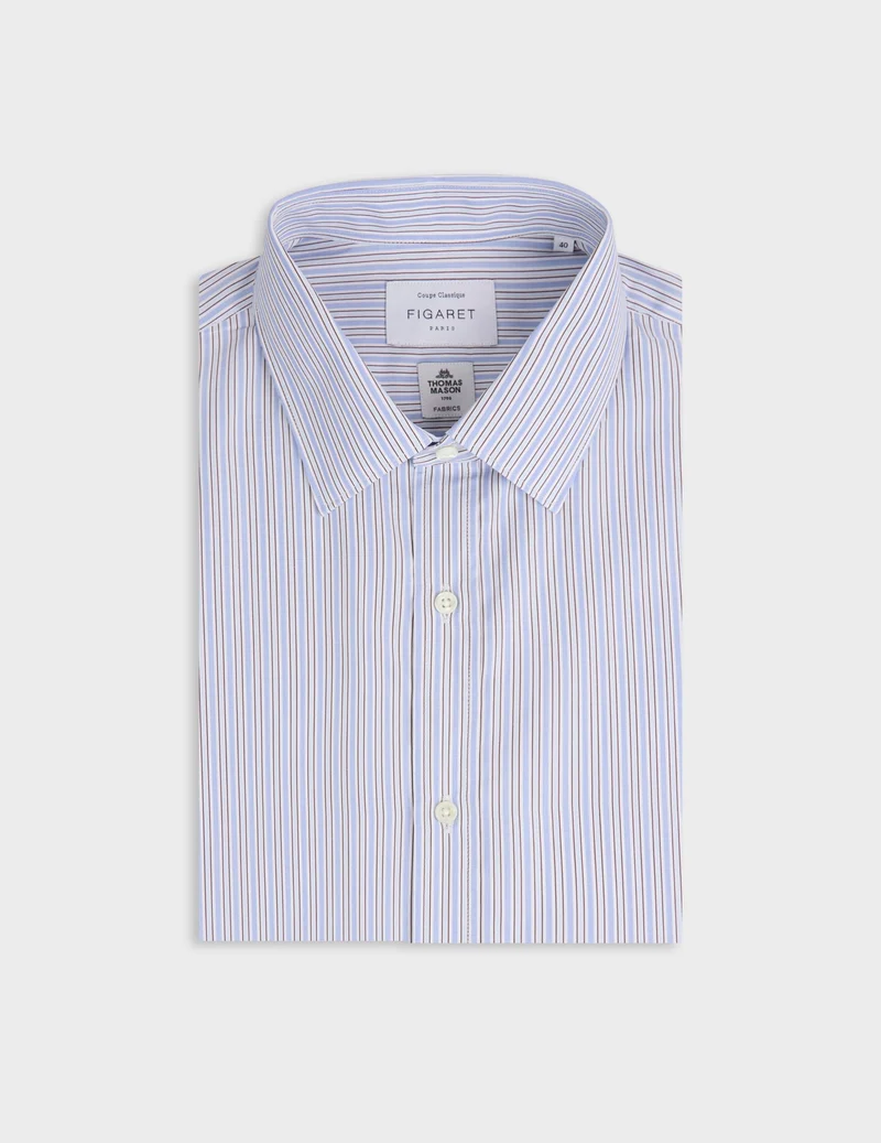 Chemise classique rayée