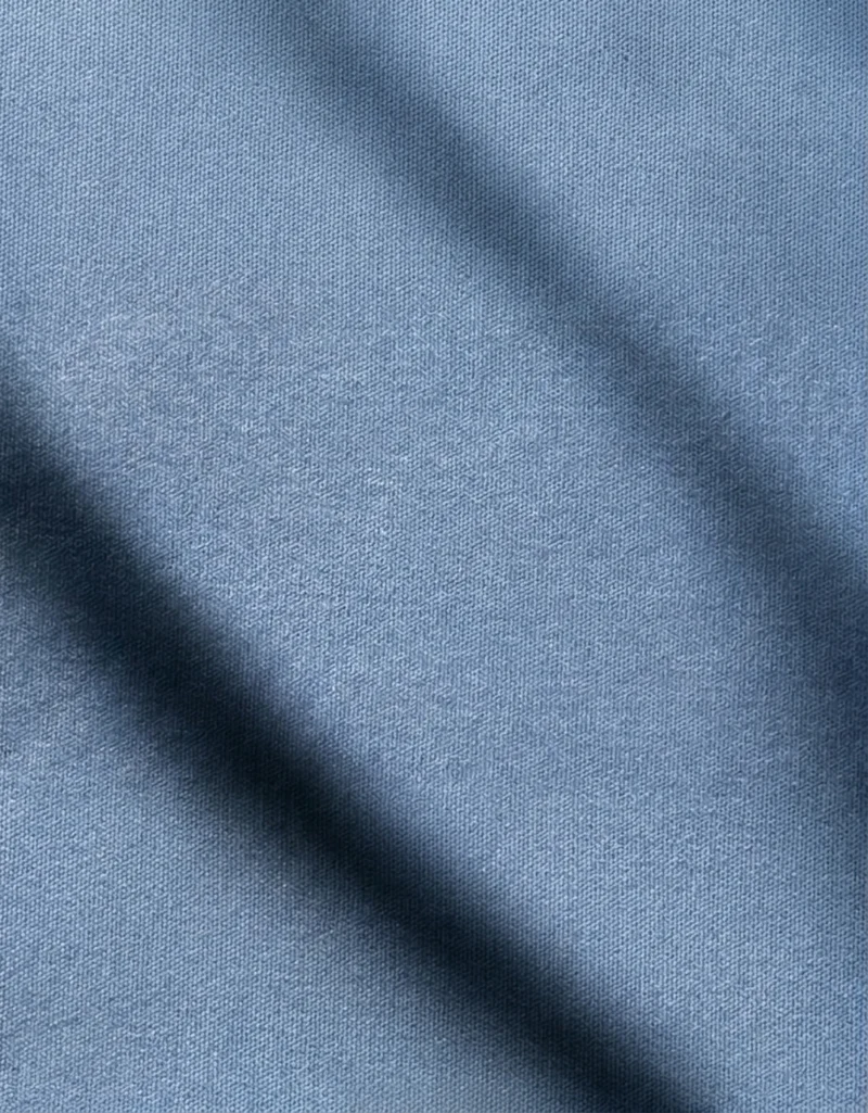 Chemise semi-ajustée stretch bleue