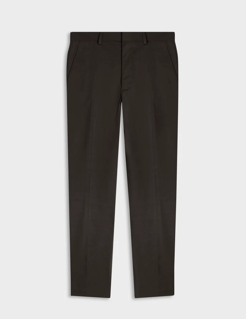 Chino Geofrey en twill de coton marron
