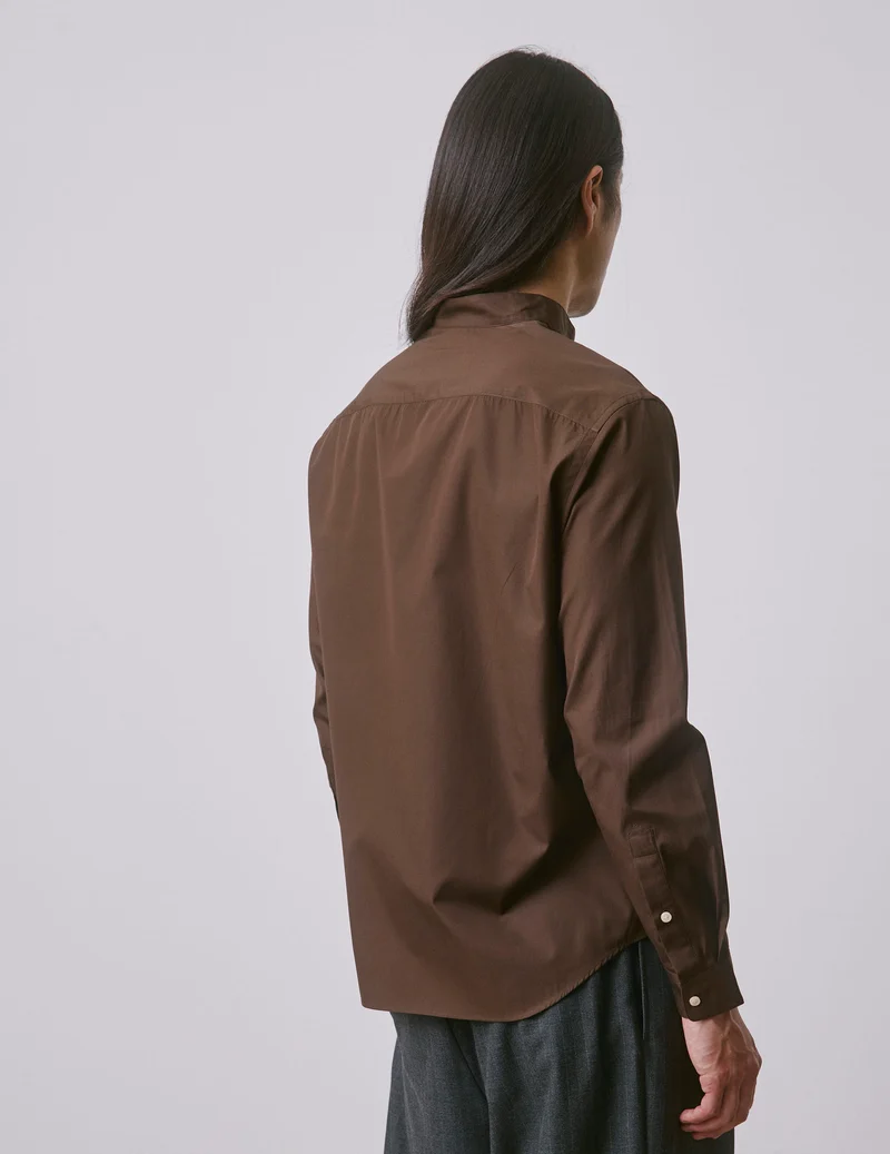 Chemise Carl marron
