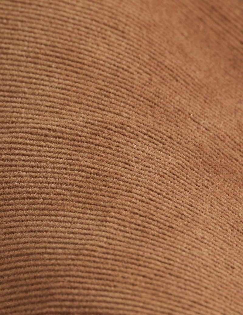 Chemise Pierrot en velours beige