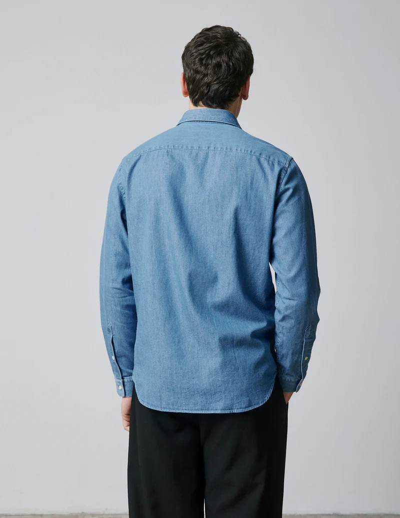 Chemise Auguste en denim bleu