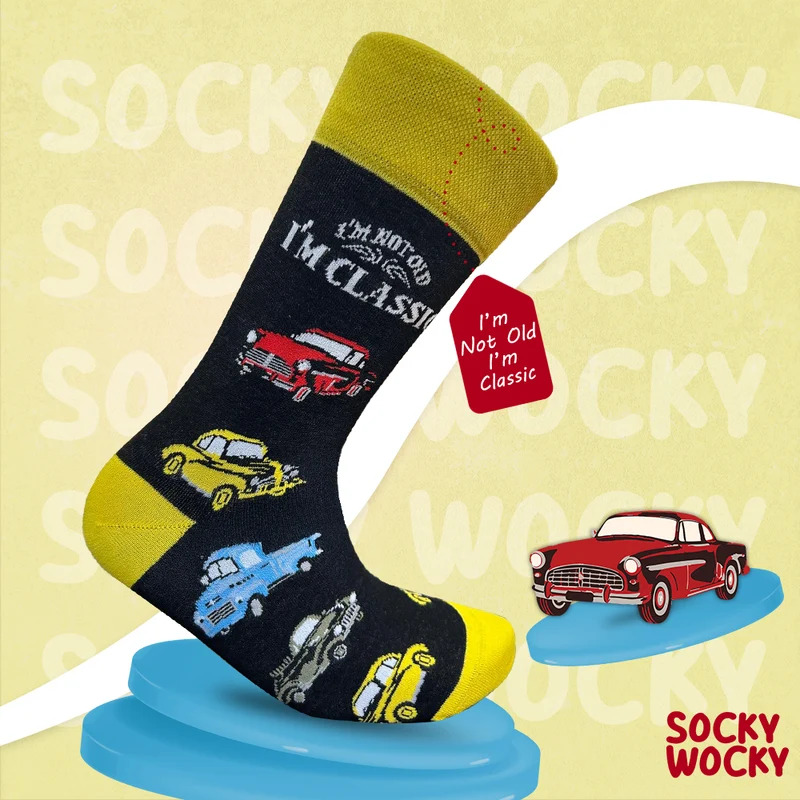I’m Not Old I’m Classic Socks Retro Humor Series