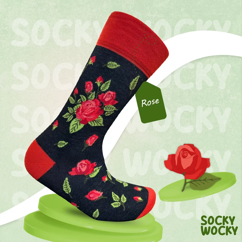 Rose Socks Floral Elegance Series