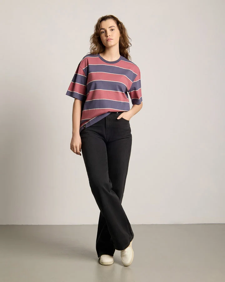 Gestreiftes T-Shirt TreeShirt Striped Oversized aus 100% Bio-Baumwolle von Nikin