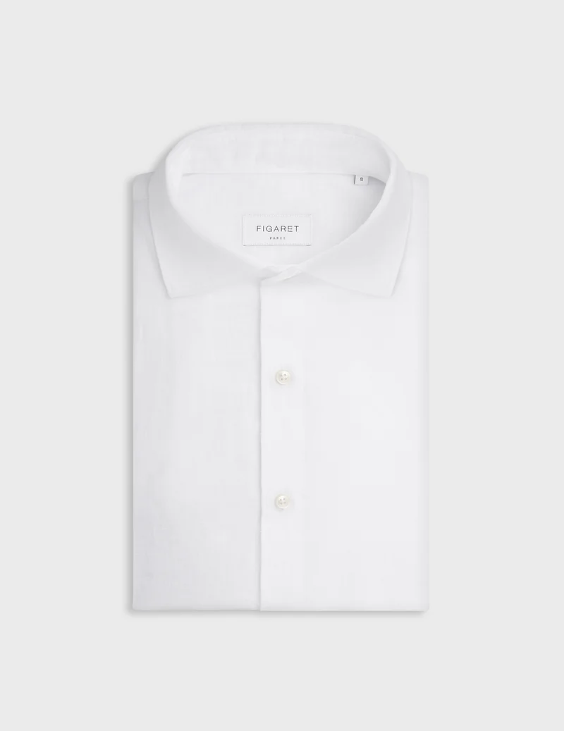Chemise Aristote en lin blanc