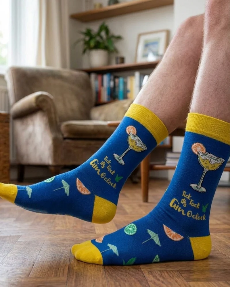 It’s Gin O’clock Socks Cocktail Time Series
