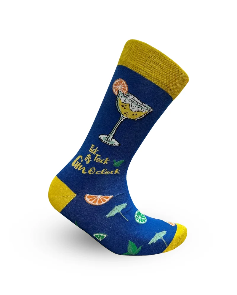 It’s Gin O’clock Socks Cocktail Time Series