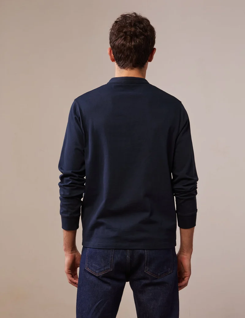 T-shirt Charles en coton marine