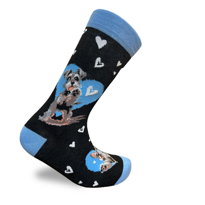 Schnauzer Love Socks Dog Lover Edition