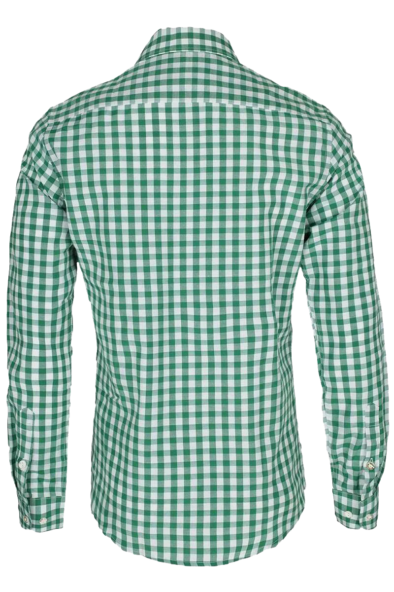 SLIM-FIT Hemdkragen kariert - tanne