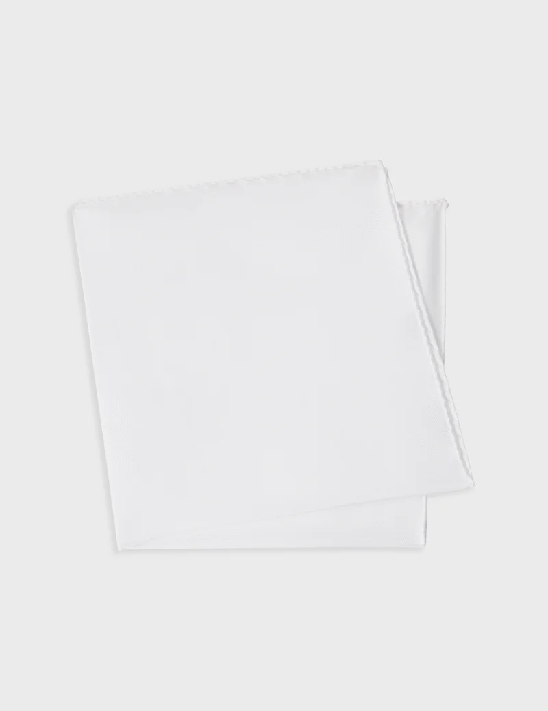 Pochette en soie blanche