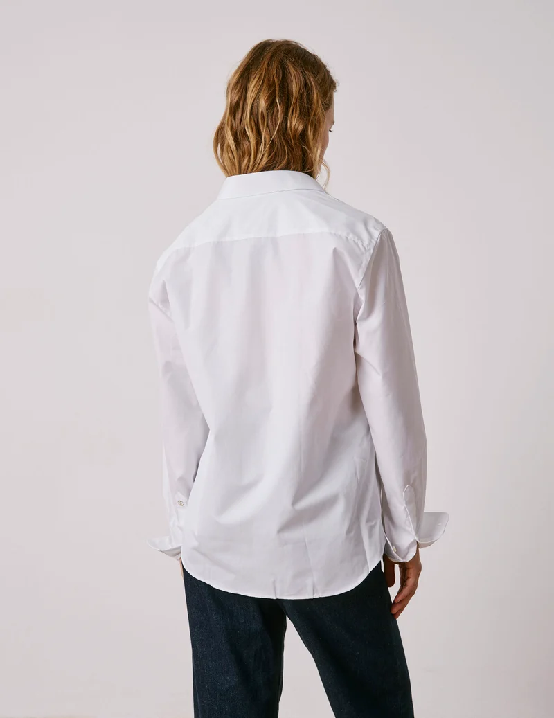Chemise mixte "Je t'aime" blanche