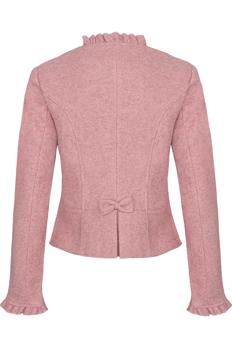 Damen Trachtenblazer in Walkoptik Stretch - rosa