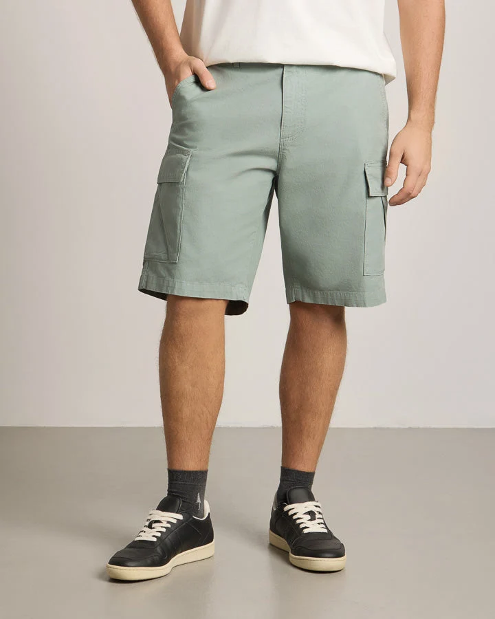 Grüngraue Shorts TreeShorts ReCotton Cargo aus 100% recycelter Baumwolle von Nikin