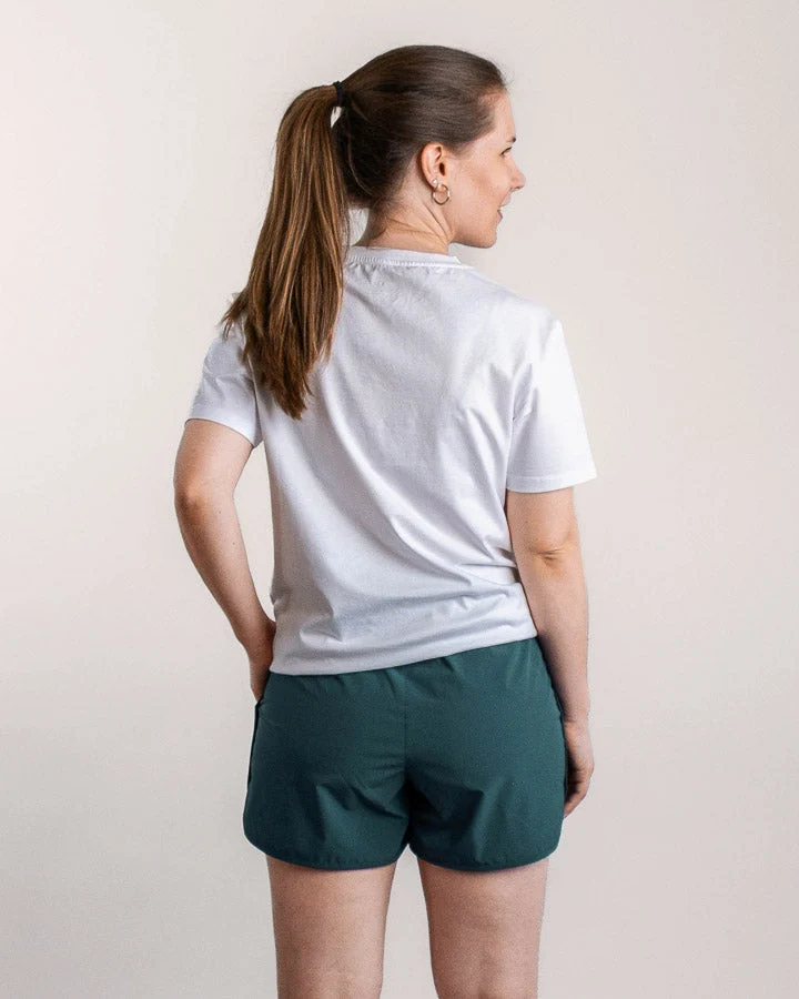 Petrolfarbene Shorts TreeShorts Technical aus recyceltem Polyester von Nikin