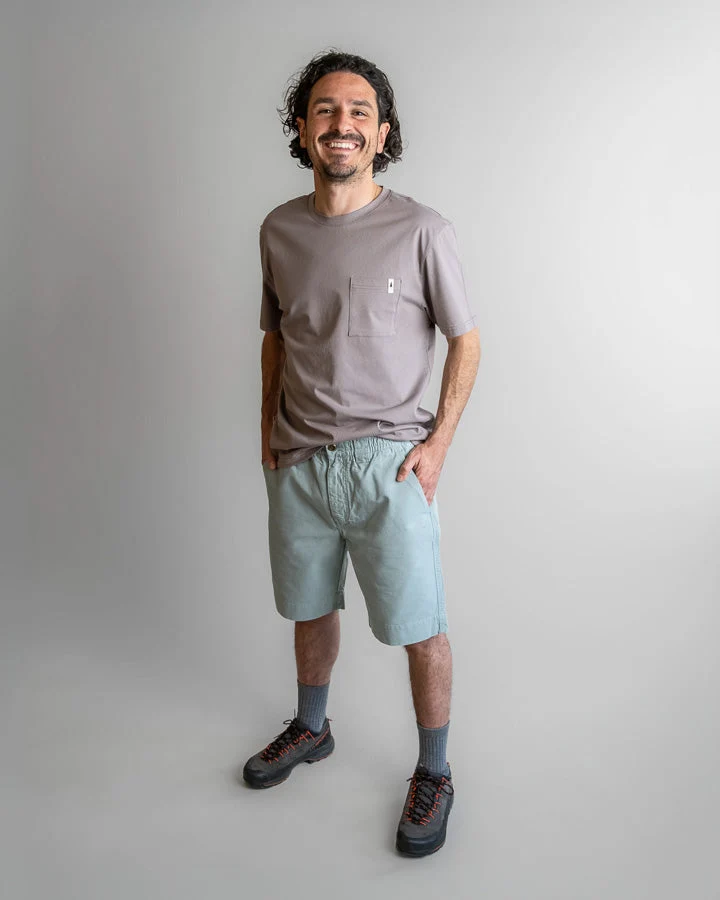 Türkisfarbene Shorts TreeShorts Ripstop aus 100% Bio-Baumwolle von Nikin
