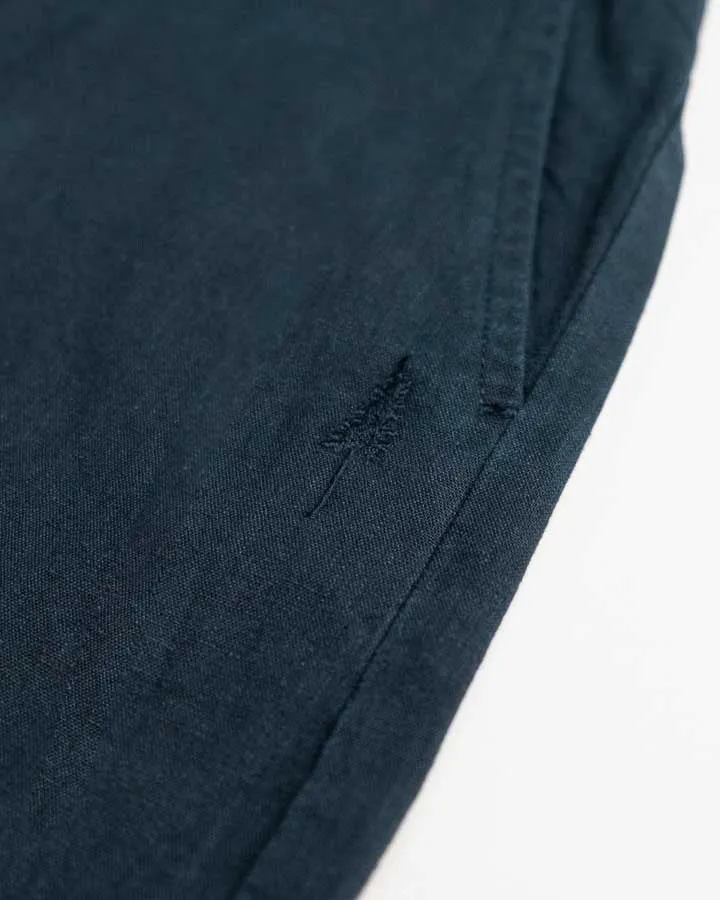 Dunkelblaue Shorts TreeShorts aus Hanf & Baumwolle von Nikin