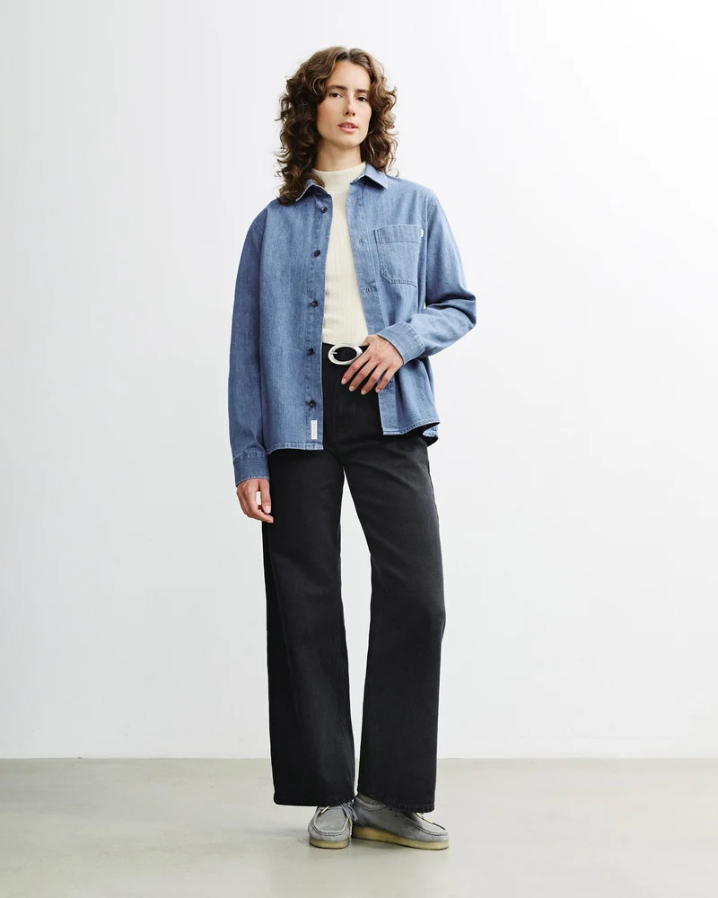Blaues Hemd Denim aus Bio-Baumwolle von Rotholz