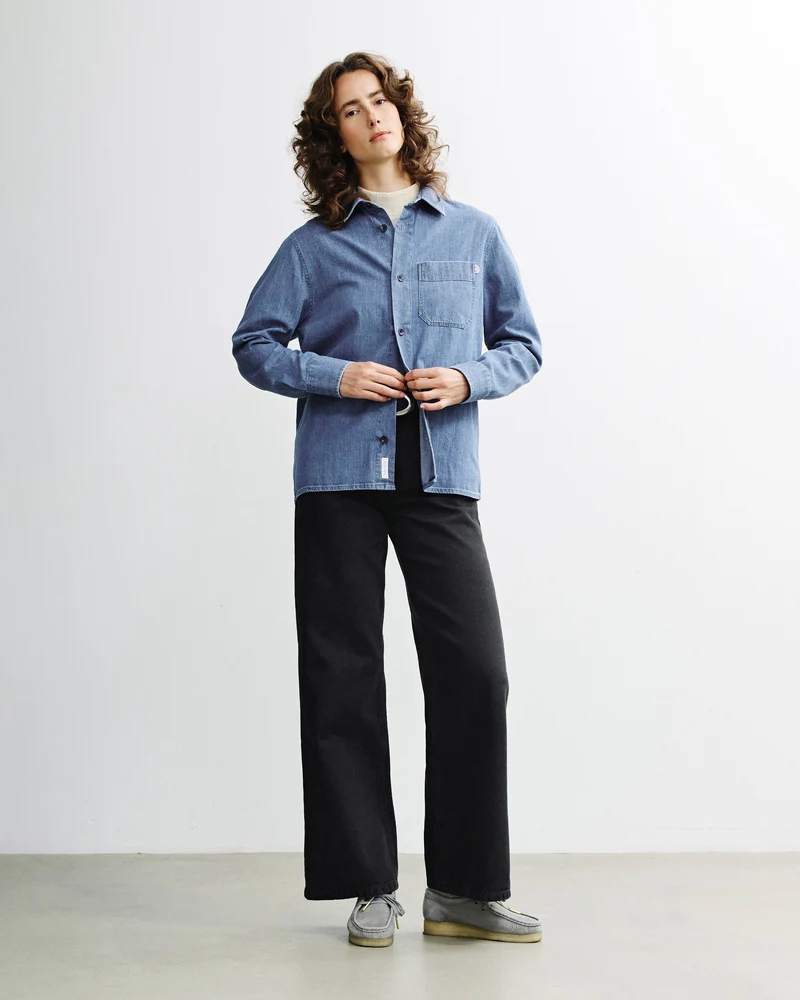 Blaues Hemd Denim aus Bio-Baumwolle von Rotholz