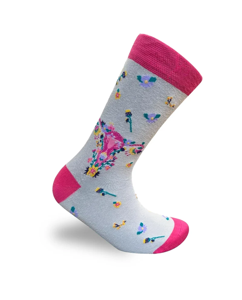 Uterus Pink Socks Feminine Health Series