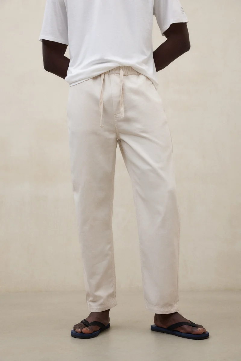 Hose GINA aus Bio Baumwolle und Leinen mit TENCEL™ von ECOALF in beige