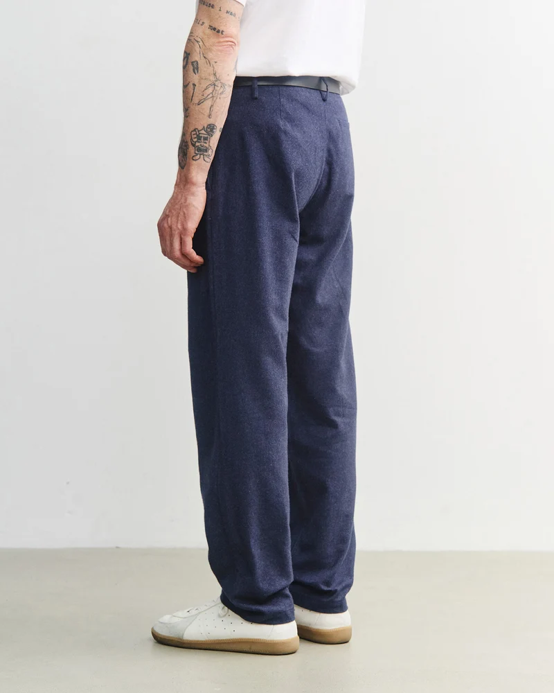 Dunkelblaue Flanellhose Everyday aus 100% Bio-Baumwolle von Rotholz