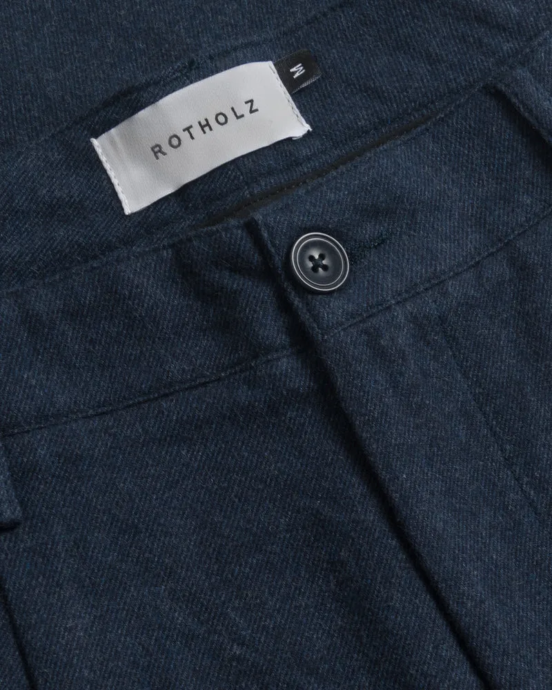 Dunkelblaue Flanellhose Everyday aus 100% Bio-Baumwolle von Rotholz