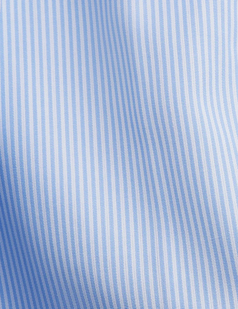 Chemise Semi-ajustée rayée bleue