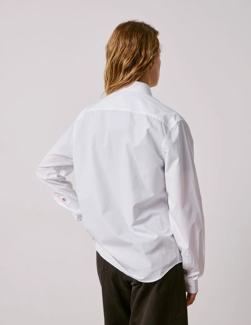 Chemise mixte "Je t'aime" blanche