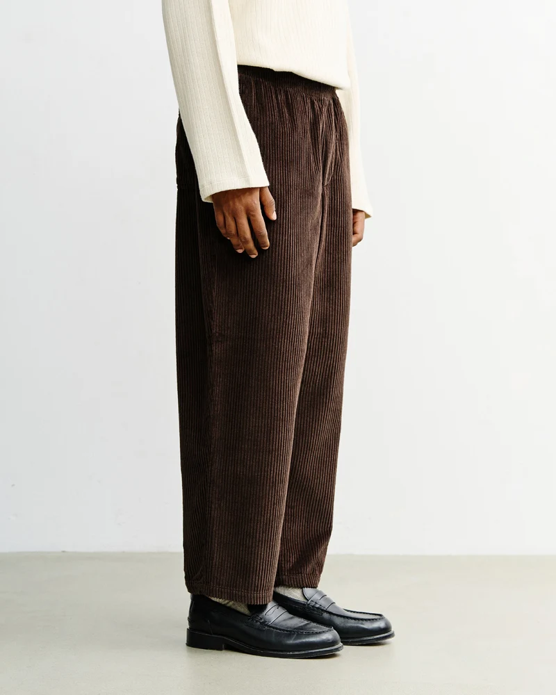 Braune Cordhose Weit aus Bio-Baumwolle von Rotholz