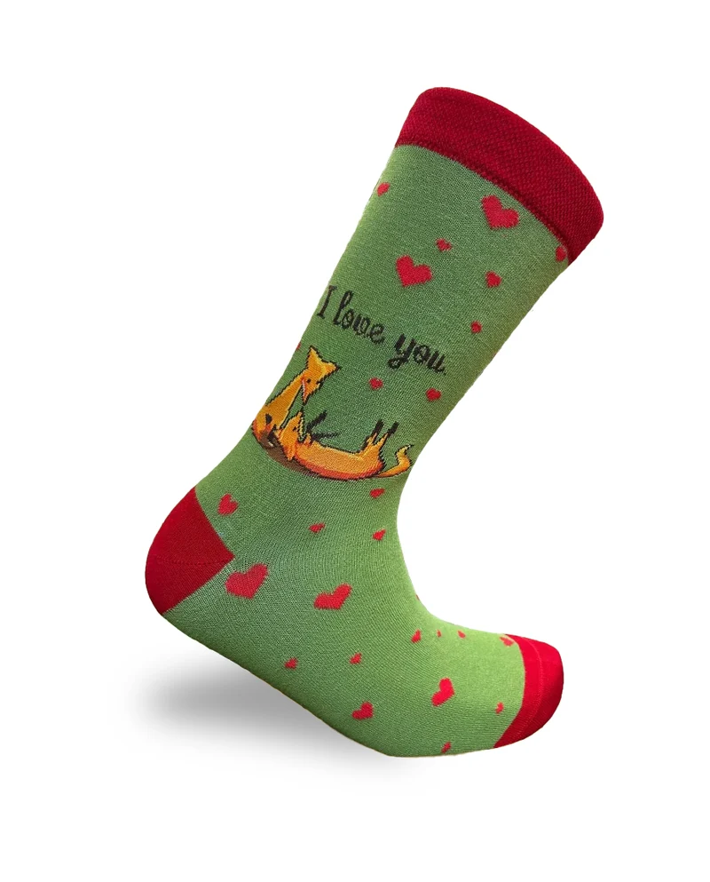 I Love You Fox Socks Animal Love Series