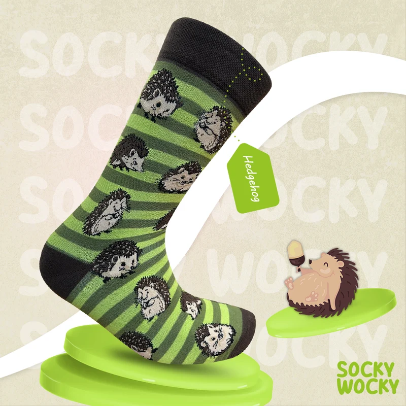 Hedgehog Socks Cute Forest Series