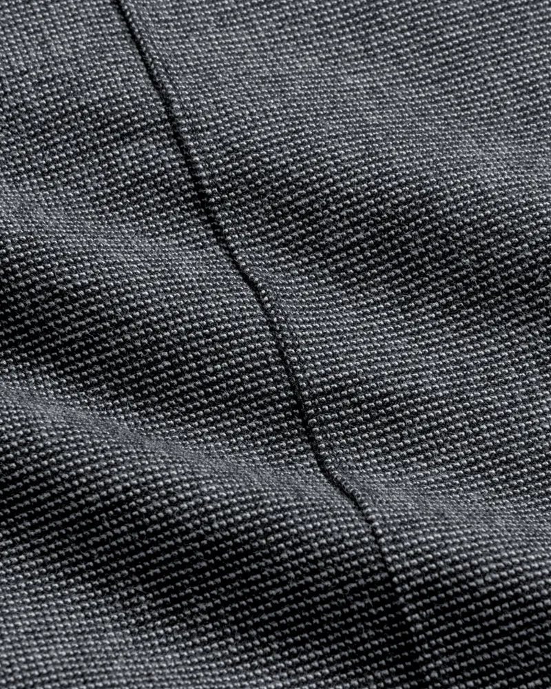 Grau Melange Bundfaltenhose Weit aus Bio-Baumwolle von Rotholz