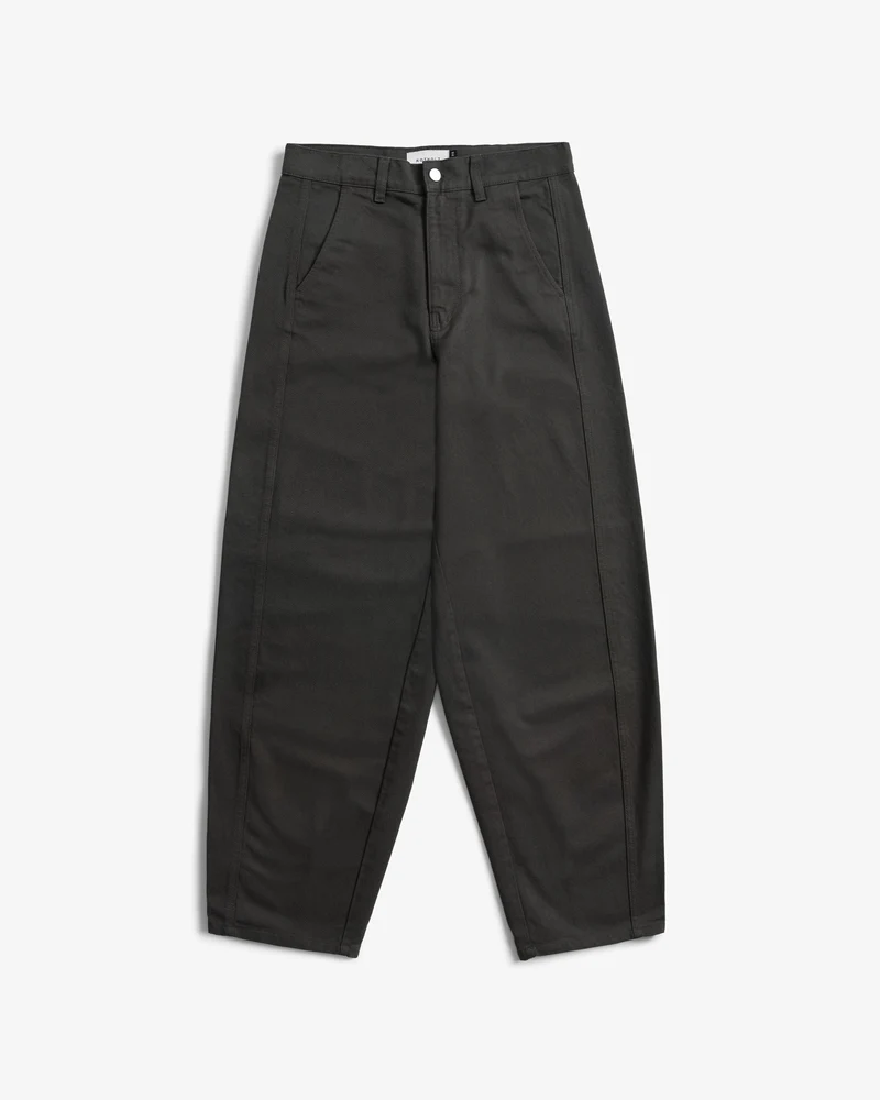 Graue Hose Barrel-Leg aus 100% Bio-Baumwolle von Rotholz
