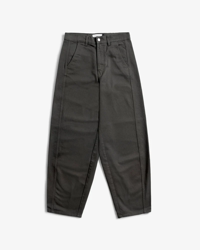 Graue Hose Barrel-Leg aus 100% Bio-Baumwolle von Rotholz