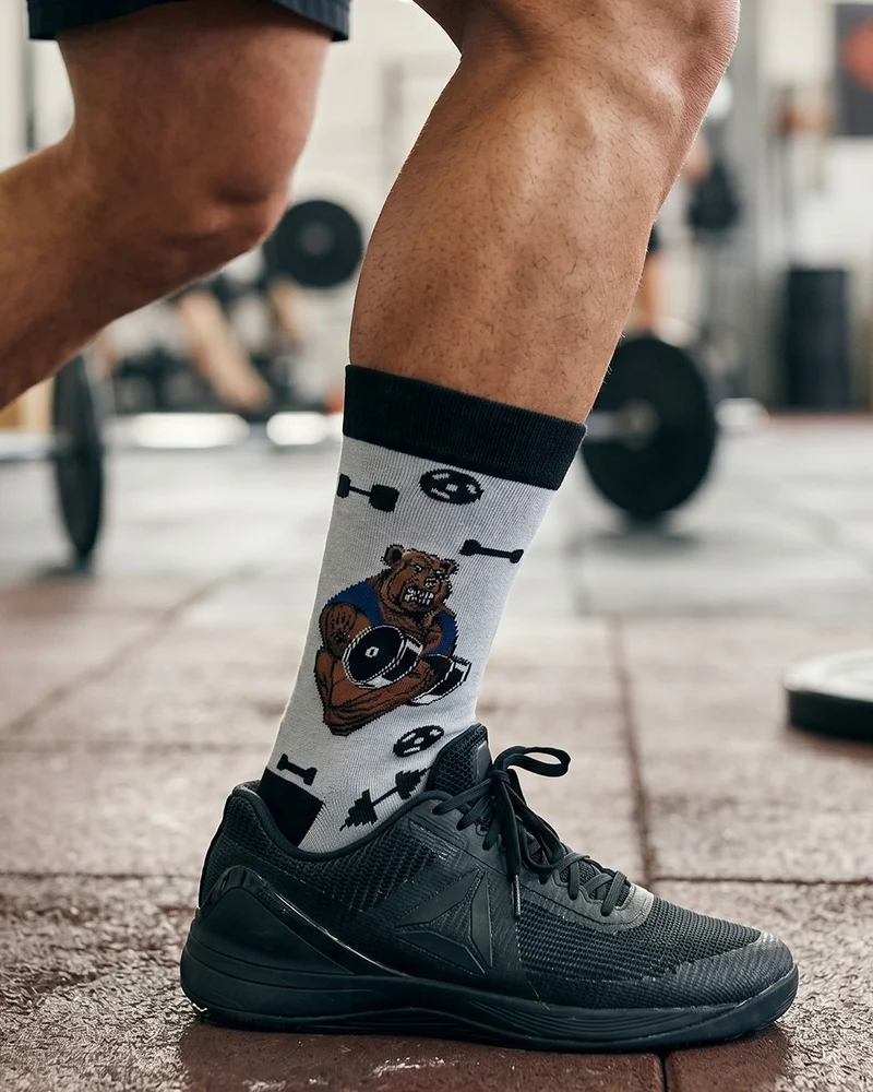 Fitness Bear Socks Sport Animal Edition