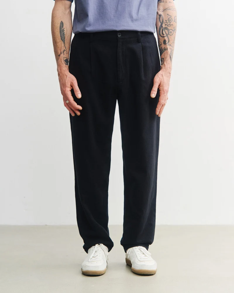 Schwarze Flanellhose Everyday aus 100% Bio-Baumwolle von Rotholz