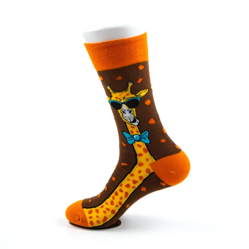 Cool Giraffe Socks Safari Animal Series