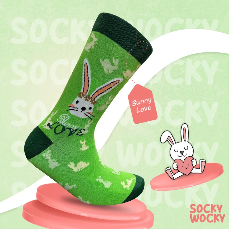 Bunny Love Socks Cute Animal Series