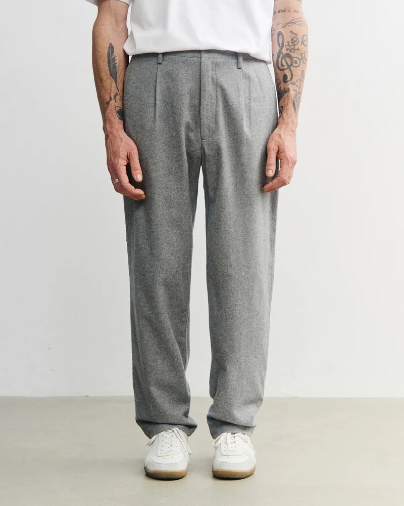 Graue Flanellhose Everyday aus 100% Bio-Baumwolle von Rotholz