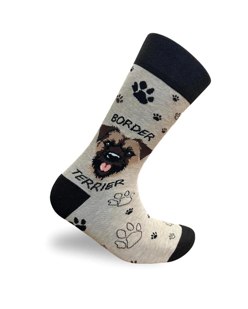 Border Terrier Socks Working Dog Edition