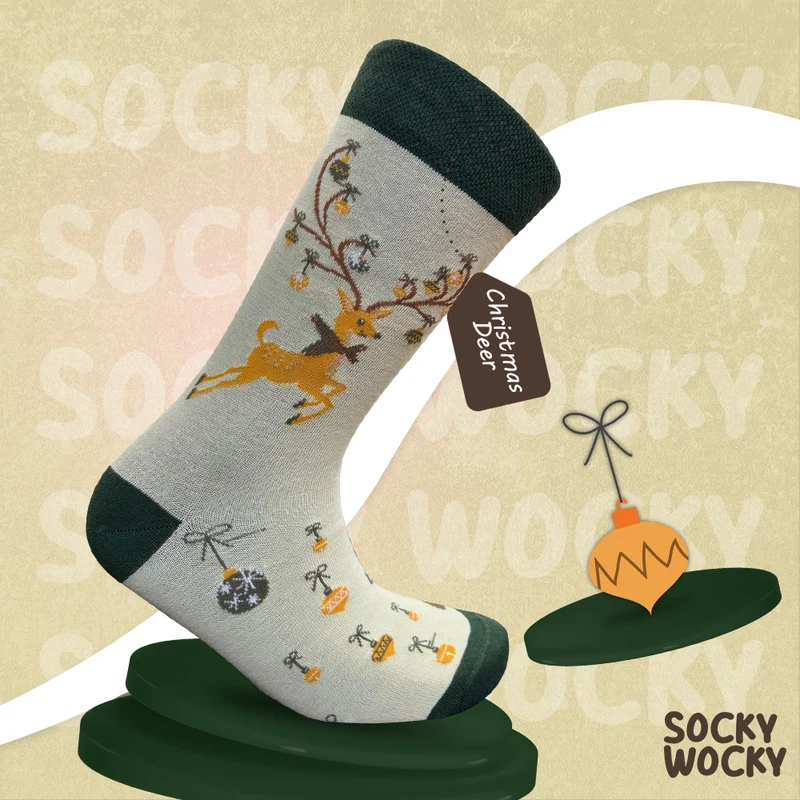 Christmas Deer Socks Winter Animal Edition