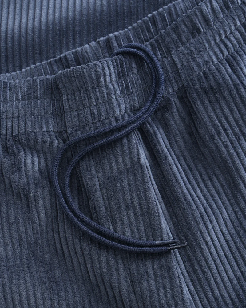 Blaue Cordhose weit aus Bio-Baumwolle von Rotholz