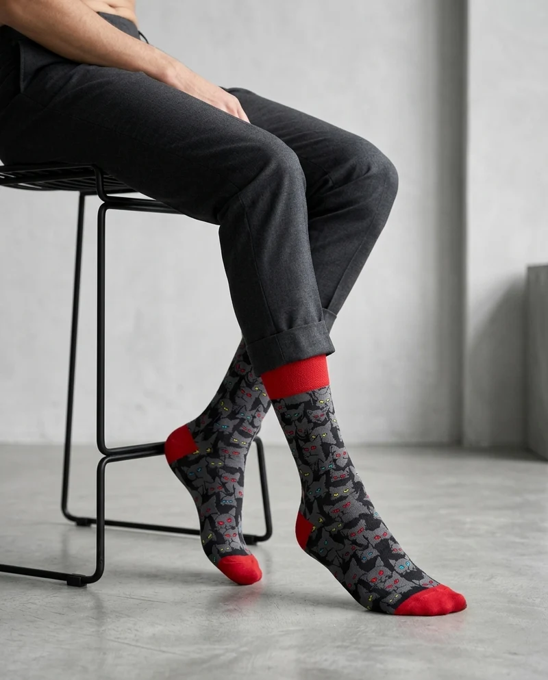 Black Cats Socks Mystery Animal Series