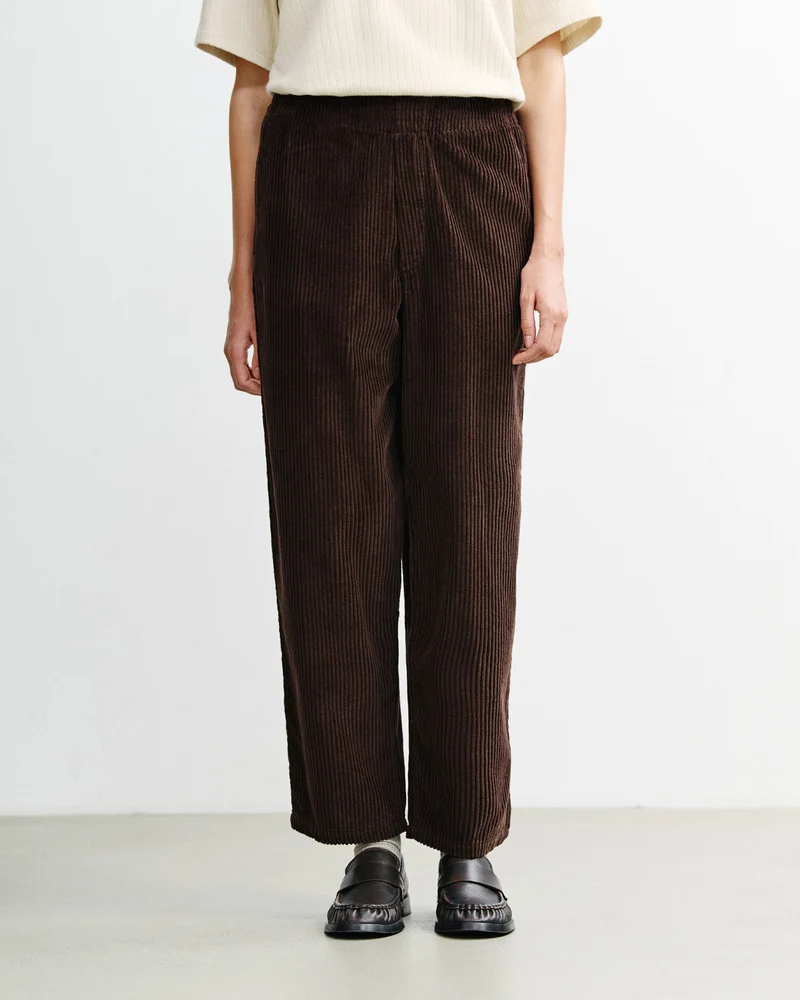 Braune Cordhose Weit aus Bio-Baumwolle von Rotholz